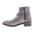 Фото #10 товара Bed Stu Winslet F328001 Womens Gray Leather Zipper Casual Dress Boots