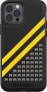 Фото #3 товара Чехол для смартфона Diesel DIESEL MOULDED CASE PREMIUM LEATHER STUDS AND STRIPS IPHONE 12 / 12 PRO Черно-желтый