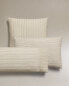 Фото #2 товара Striped cotton linen pillowcase