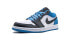 Кроссовки Nike Air Jordan 1 Low Laser Blue (Белый, Черный)