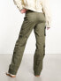 New Look oversized cargo trouser in khaki