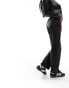 Фото #6 товара Miss Selfridge Petite heart pocket straight leg jean in black wash
