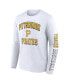 Фото #4 товара Men's Black, White Pittsburgh Pirates Two-Pack Combo T-shirt Set