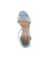 Фото #4 товара Women's Nelly Rhinestone Two-Piece Platform Dress Sandals