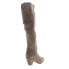 Diba True Money Maker 68718 Womens Brown Suede Slip On Knee High Boots