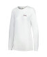 ფოტო #3 პროდუქტის Women's White Alabama Crimson Tide Hand-Drawn Stadium Comfort Colors Oversized Long Sleeve T-shirt