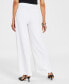 ფოტო #2 პროდუქტის Women's Pleated Wide-Leg Trousers, Created for Macy's