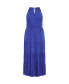 ფოტო #3 პროდუქტის Plus Size Stacey Halter Neck Maxi Dress