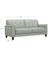 Фото #9 товара Ashlinn 81" Tufted Pastel Leather Sofa, Created for Macy's