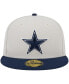 Фото #3 товара Men's Khaki, Navy Dallas Cowboys Super Bowl Champions Patch 59FIFTY Fitted Hat