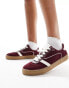 Stradivarius trainer with gum sole in cherry