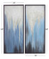 Фото #5 товара Canvas Abstract Framed Wall Art with Black Frame Set of 2, 24" x 48"