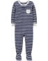 Фото #4 товара Baby 1-Piece Striped 100% Snug Fit Cotton Pajamas 24M