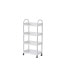 CONFORTIME Multipurpose Aluminum Plastic Cart 4 Trays