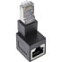 Фото #1 товара InLine patch cord adapter Cat.6A - RJ45 male / female - angled 90° downwards