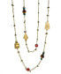 Фото #1 товара 1928 by 1928 14 K Gold Dipped Droplet Chain with Buddha and Sem-Precious Accents Necklace