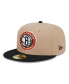Фото #3 товара Men's Tan, Black Burnt Orange Logo 2-Tone 59FIFTY Fitted Hat