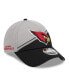 Фото #1 товара Men's Gray, Black Arizona Cardinals 2023 Sideline 9FORTY Adjustable Hat