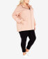 ფოტო #5 პროდუქტის Plus Size Giselle Zip Up Hooded Jacket