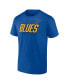 Фото #3 товара Men's Blue, Gold St. Louis Blues Wordmark Two-Pack T-shirt Set