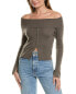 Фото #1 товара Serenette Button Front Wool-Blend Sweater Women's Grey Os