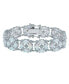 Фото #1 товара Opal (12-1/2 ct. t.w) and White Topaz (1/2 ct. t.w) Tennis Bracelet in Sterling Silver