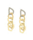 ფოტო #1 პროდუქტის Women's Gold Link Drop Earrings