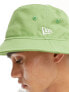 New Era logo bucket hat in green