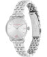 Фото #4 товара Наручные часы Wenger Womens Mens Classic White Dial Rose Gold Steel Black Leather Strap Watch.