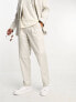 Jack & Jones Premium relaxed fit suit trousers in cream