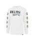 Фото #2 товара Men's White Brooklyn Nets City Edition Downtown Franklin Long Sleeve T-shirt