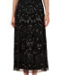 ფოტო #5 პროდუქტის Women's Beaded V-Neck Party Dress