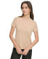 ფოტო #5 პროდუქტის Women's Studded Pocket Short-Sleeve Shirt