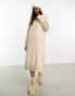 Фото #4 товара Y.A.S v neck knitted jumper dress in oatmeal