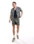 Farah printed shorts in navy