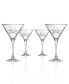 Фото #1 товара Skull and Cross Bones Martini 10Oz - Set Of 4 Glasses