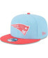 Фото #1 товара Men's Light Blue, Red New England Patriots Two-Tone Color Pack 9FIFTY Snapback Hat
