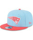 Гарнитур мужской New Era New England Patriots двухцветный в стиле Light Blue, Red в стиле Two-Tone 9FIFTY Snapback Hat. light blue, red - фото #1