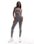 Фото #3 товара ASOS 4505 seamless contouring leggings in grey