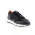 Фото #2 товара Bruno Magli Holden BM1HDNA0 Mens Black Leather Lifestyle Sneakers Shoes 8