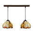 Ceiling Light Viro Brown Iron 60 W 50 x 20 x 20 cm