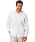 Фото #1 товара Men's 100% Linen Long Sleeve 4 Pocket Guayabera Shirt