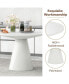 Фото #8 товара Retro Round Dining Table Minimalist Elegant Table For Living Room, Dining Room