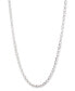 ფოტო #1 პროდუქტის Silver-Tone Round & Marquise-Cut Cubic Zirconia Tennis Necklace, 16" + 3" extender