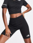 Фото #2 товара The North Face Interlock cotton legging shorts in black