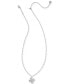 ფოტო #2 პროდუქტის 14k Gold-Plated Color Pavé Clover 19" Adjustable Pendant Necklace