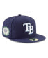 ფოტო #1 პროდუქტის Men's Navy Tampa Bay Rays 2024 MLB World Tour: Dominican Republic Series 59fifty Fitted Hat