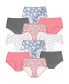 Фото #1 товара Plus Size Cotton Brief 10-Pack