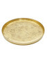 Фото #4 товара 11" Gold Glitter Dinner Plates with Raised Rim 4 Piece Set, Service for 4