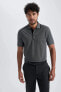 Regular Fit Basic Kısa Kollu Polo Tişört X7133az23sm